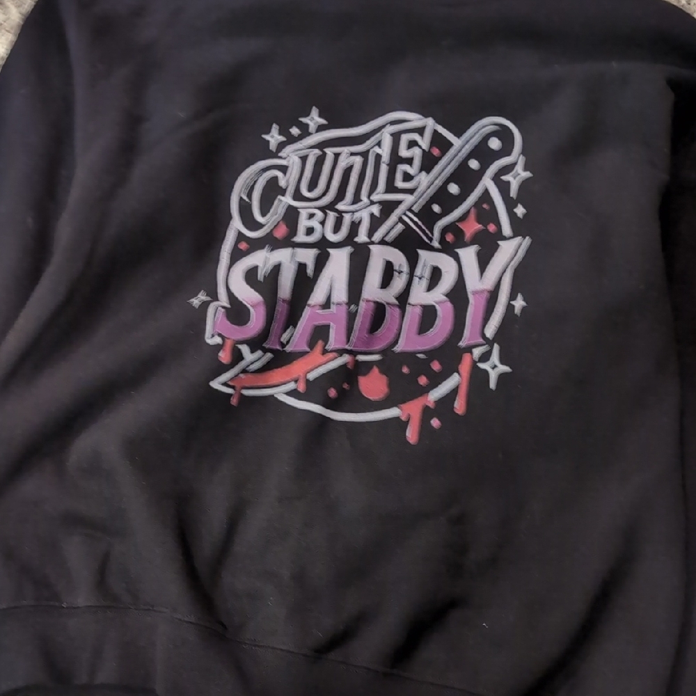Black Graphic Sweatshirt